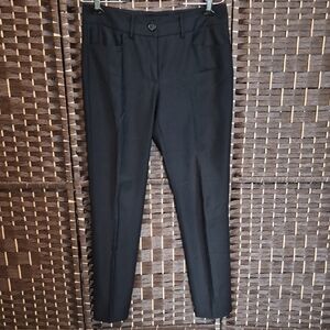 Pink Tartan Elegant Black Trousers